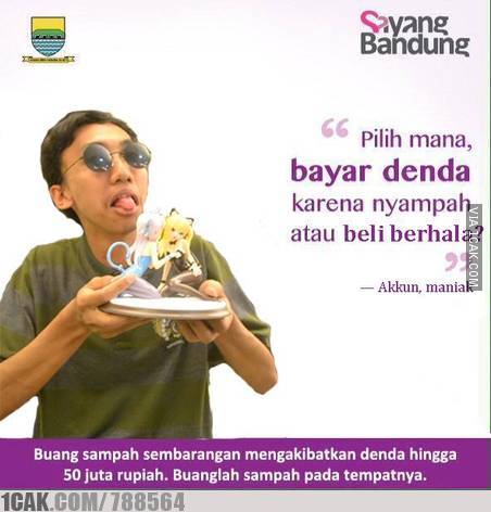 komunitas anime adalah salah satu yang paling rajin posting meme #SayangBandung