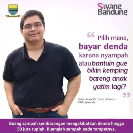 ada yang menggunakan momen #SayangBandung untuk mencarikan dana bagi anak yatim. pandai!