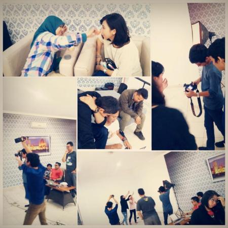 pemuda pemudi sayang bandung sedang photo shoot